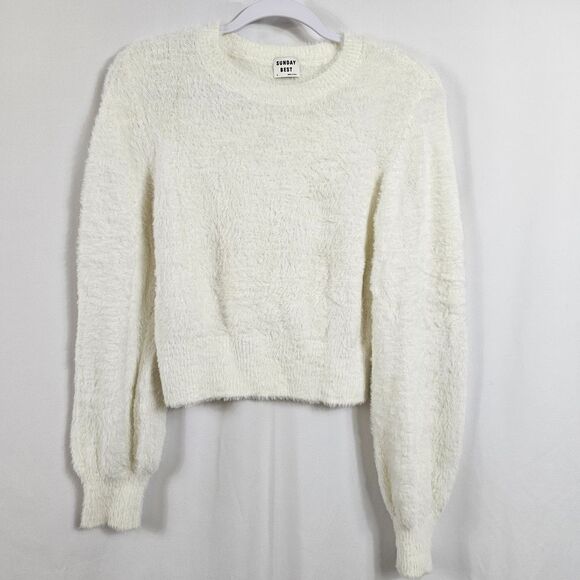 Aritzia Sweaters - Aritzia Sunday Best Kitten Sweater in White - Size M